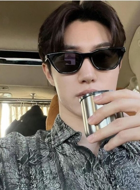 复古黑色猫眼方形男士痞帅gm墨镜