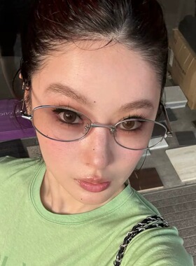 复古y2k水银色千禧高级感墨镜女