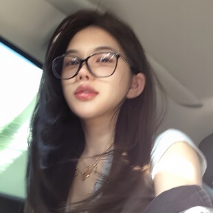 复古黑框方形素颜神器眼镜女款 潮近视可配度数防蓝光圆脸显瘦3408