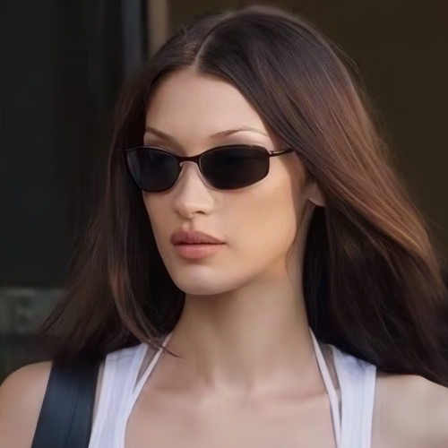 欧美ins方框猫眼时髦高级感墨镜