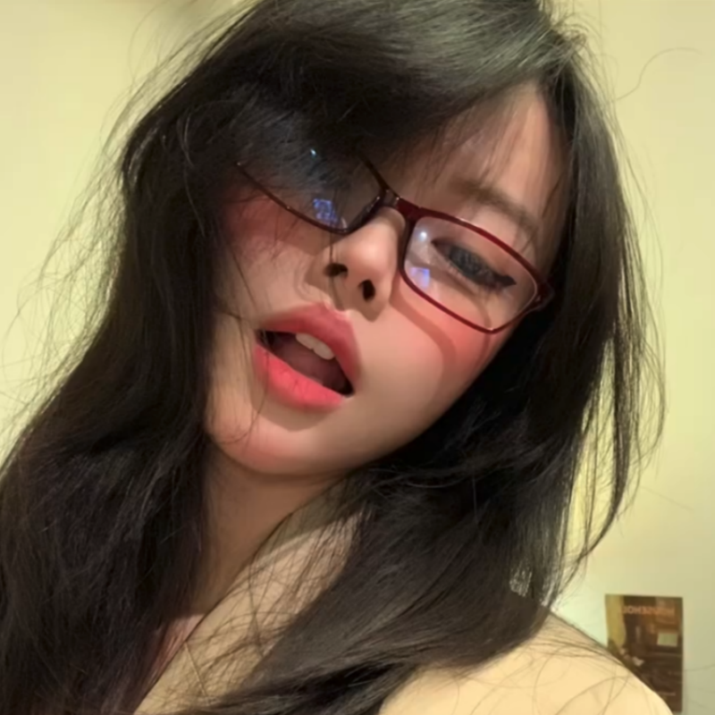 韩系复古小方框红色眼镜Y2K二次元cos装饰平光镜可配度数近视女款