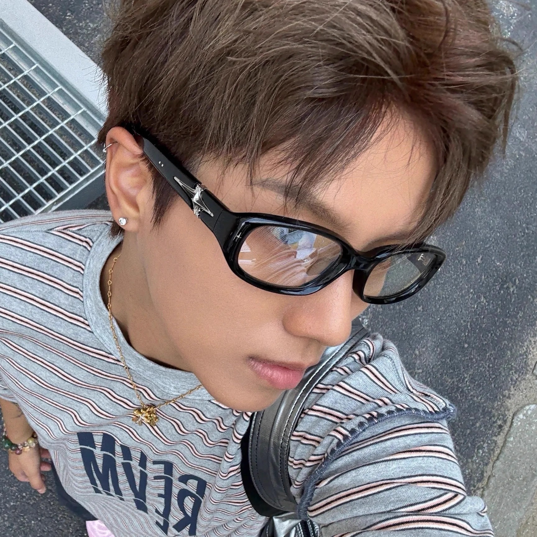 男款gm眼镜小方框猫眼黑框素颜