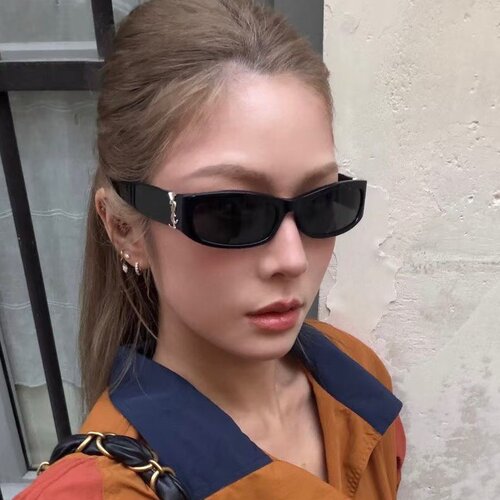 高级感小方框猫眼韩版复古墨镜