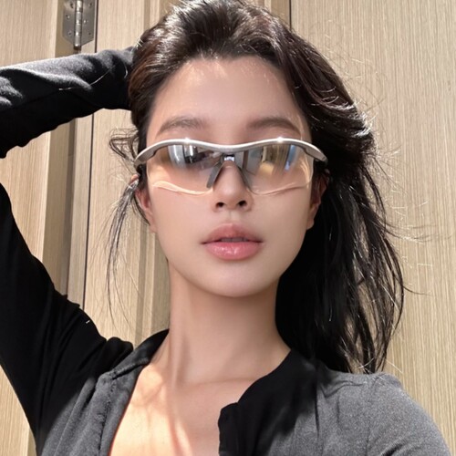 户外运动骑行夜骑登山发箍墨镜女