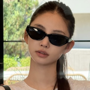 jennie同款gm猫眼墨镜女高级感圆脸偏光防晒太阳眼镜2025新款小脸