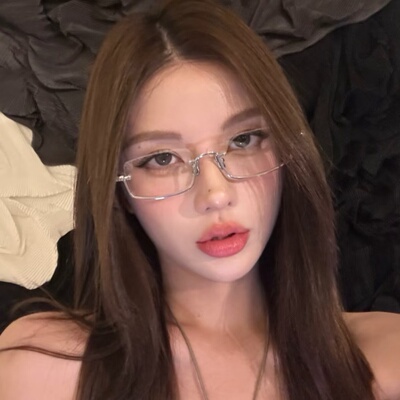 复古下半框金属银色方形眼镜欧美