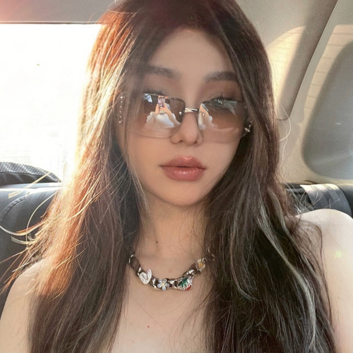 复古欧美Y2K千禧辣妹墨镜太阳镜