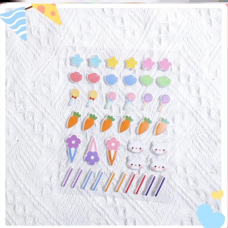 面部3D贴纸泡泡棉花娃用道具贴纸娃娃玩偶装饰棉花娃娃泡泡贴纸