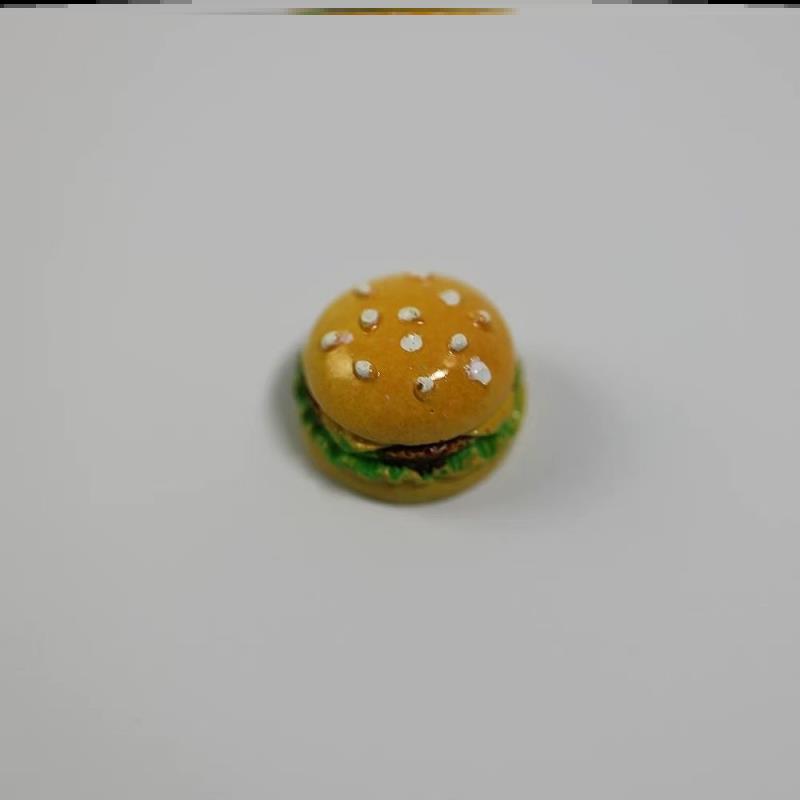 创意食玩迷你场景儿童节挂件过家家桌面玩具中控台仿真汉堡摆件