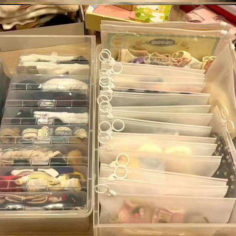 明星棉花娃娃公仔衣服玩偶裙子旅行分装袋10cm娃衣收纳防尘袋图片