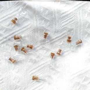 幸运瓶空瓶子沙画瓶收集瓶手工自制漂流瓶挂件木塞迷你小玻璃瓶