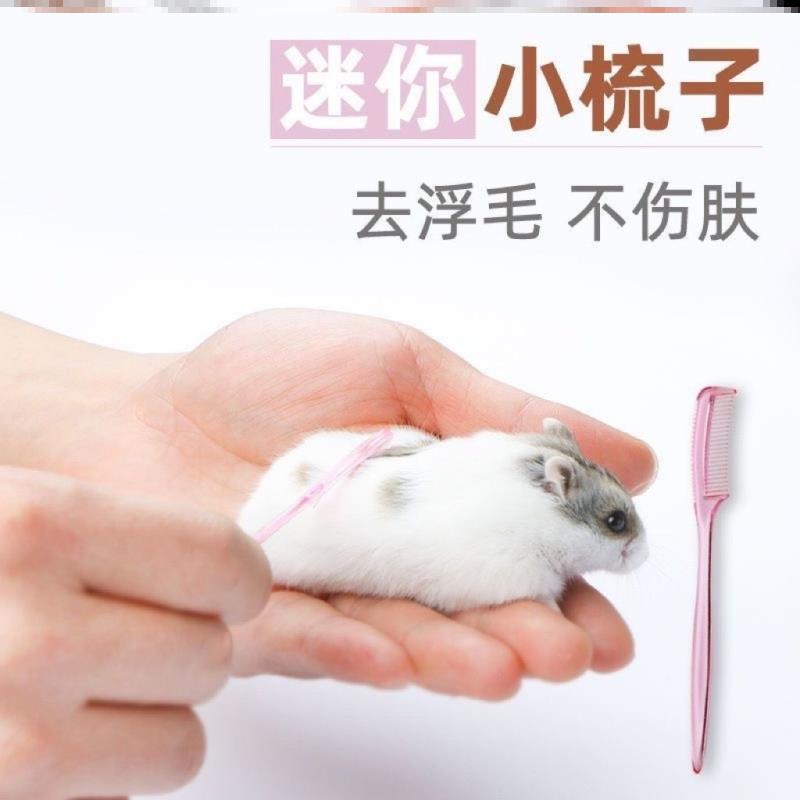 宠物梳去掉毛脱毛松鼠面梳兔子金丝熊美容安抚豚鼠仓鼠迷你小梳子