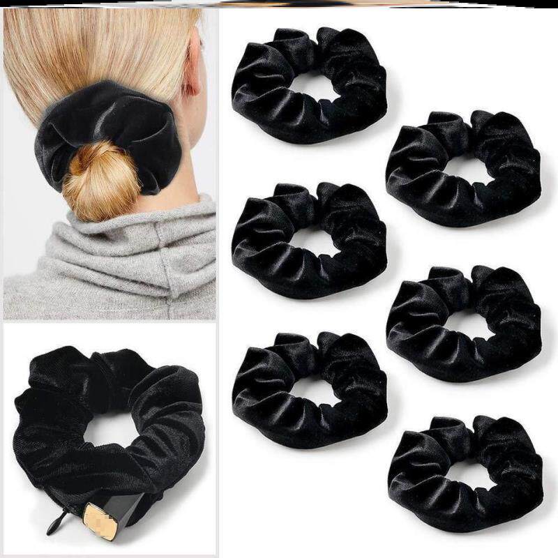 高级感纯色暗格布艺发带装饰高颜值跑步道具简单可以藏东西的发圈