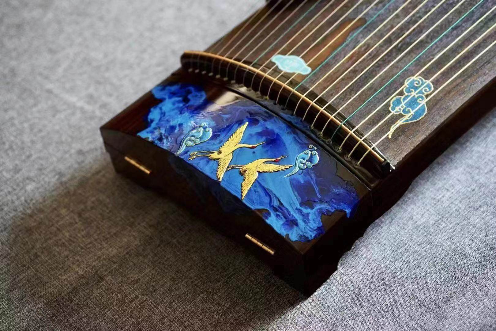 新款海棠国乐古筝琉璃老桐木挖筝黄金檀专业考级高端演奏古筝琴
