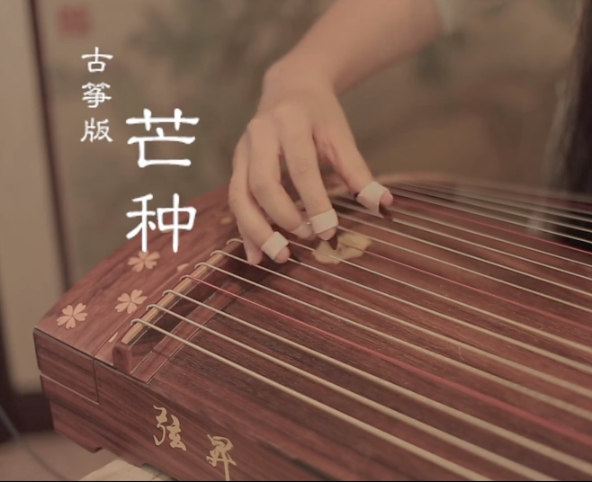 【芒种】纯筝版 配乐版古筝谱玉面小嫣然电子版曲谱