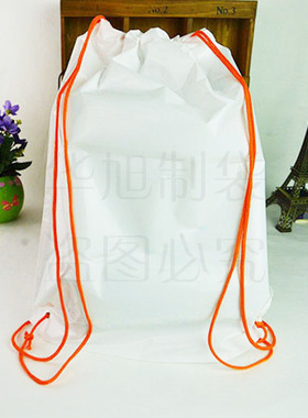 定制塑料双肩背包袋 LDPE抽绳袋 马拉松赛事包束口袋 可印二维码