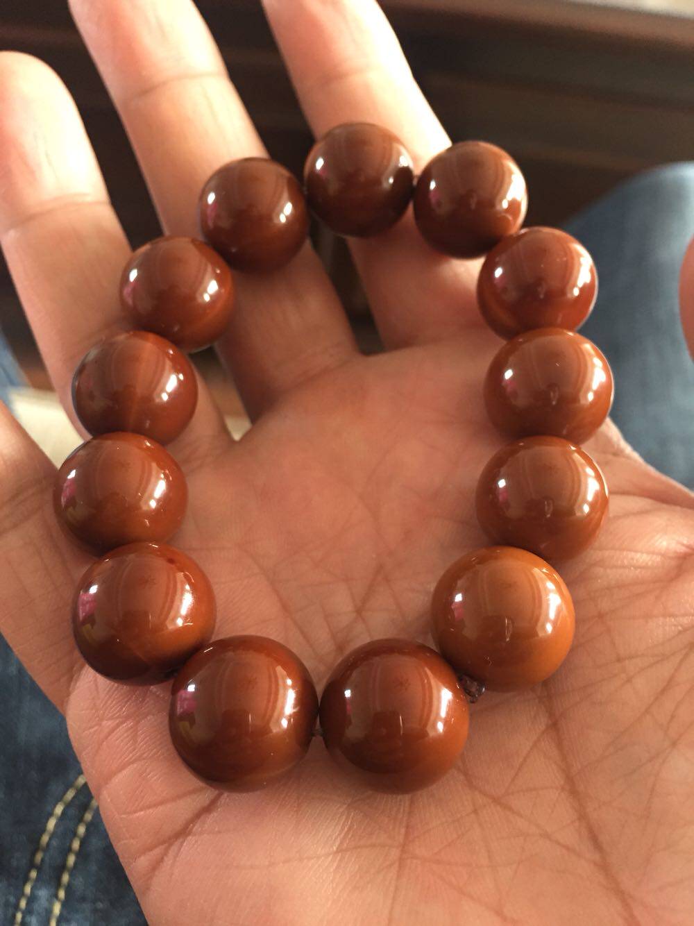 ssss级猴头核桃纯手工正圆光珠全品龙炎料满足强迫症手串