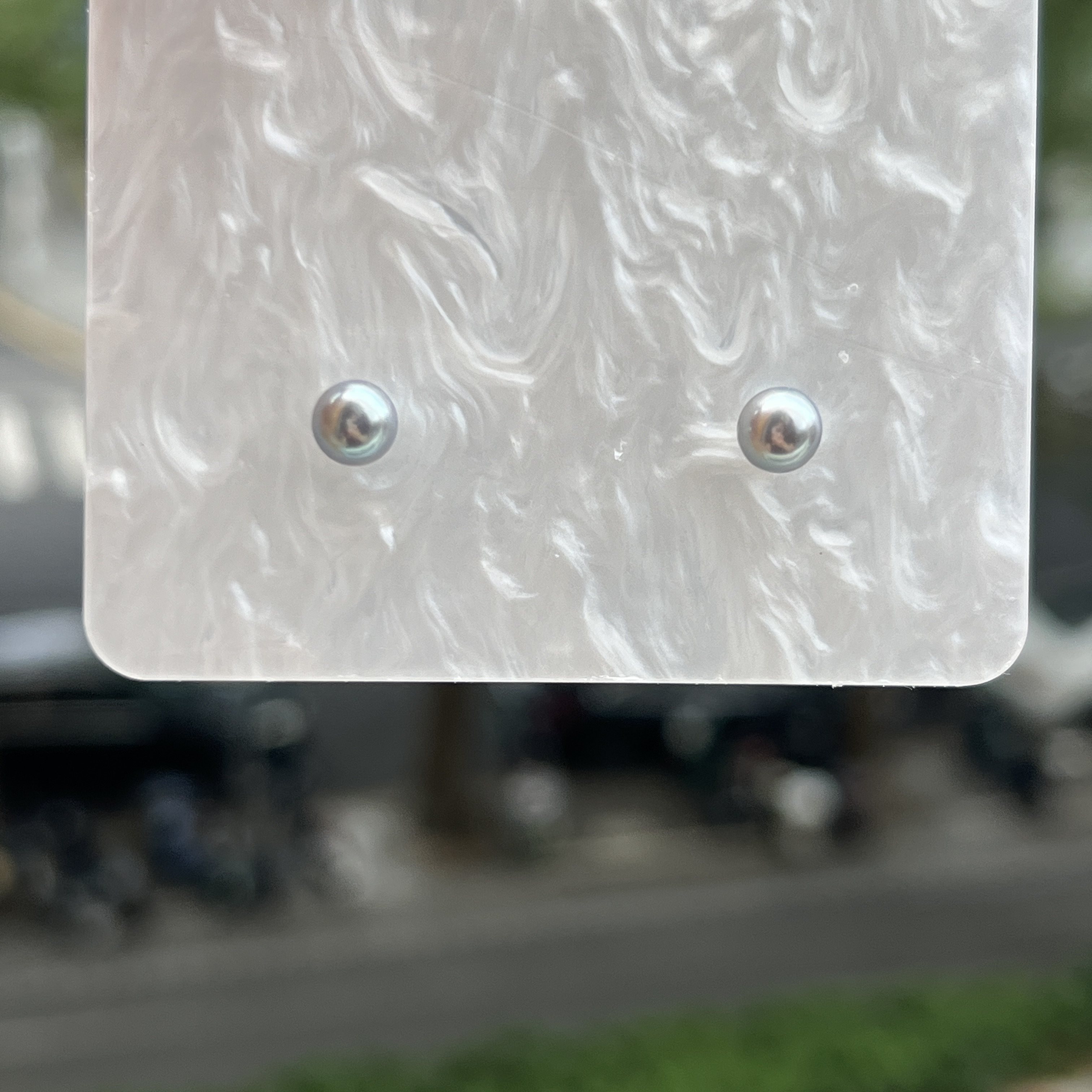 天然海水珍珠耳环真多麻素钉小耳钉925纯银镀金日常通勤简约精干