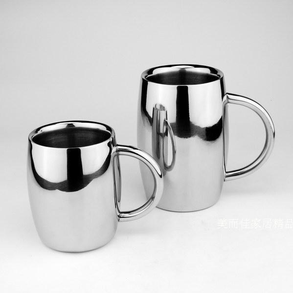 创意300ml不锈钢啤酒杯子搅拌