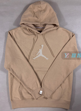 Nike耐克JORDAN男子春秋冬运动休闲加绒连帽卫衣套头衫FD7466-200