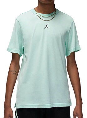 NIKE耐克 JORDAN男子圆领速干运动训练针织休闲短袖T恤FN5830-353