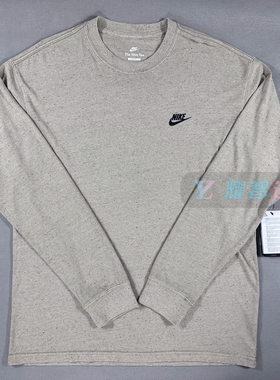 NIKE耐克男子圆领做旧运动休闲透气宽松套头衫长袖T恤DX1002-250