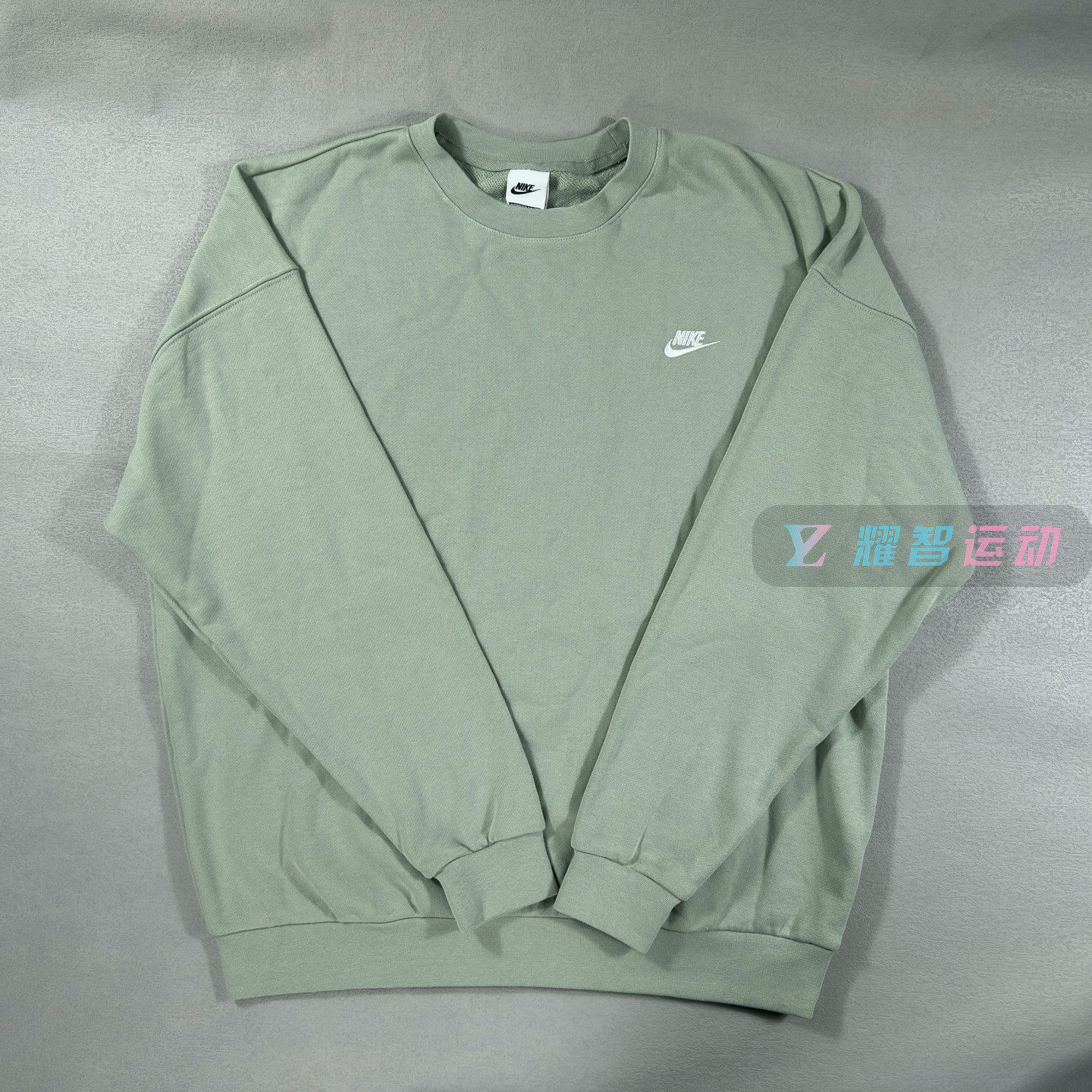 耐克Nike男子刺绣LOGO春秋薄款圆领运动休闲套头卫衣HJ1820-370