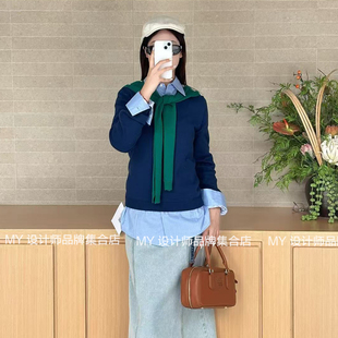 EENK 海军领式针织衫25年秋EEB-1P350-KT01-NV——2450