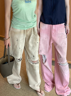 OIIORIRI 水洗做旧牛仔裤25年夏25SSJNPT214——1680