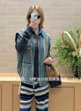 journal record 牛仔复古马甲马夹25年秋冬JWHBAJ550136——2698