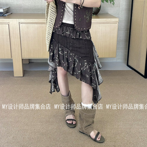 GRAMA GRASS 豆荚纹印花半裙26年春夏G6SSBQA219——1280