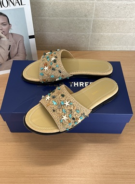 LABER THREE 沙滩碎石编织拖鞋25年春夏LH25266073——790