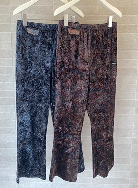 OIIORIRI 提花绒九分喇叭裤25年秋冬25AWPT047——1980