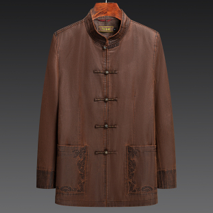 外套 唐装 时尚 休闲男士 新款 百福龙高档男式 中式 秋季