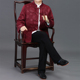 中国风生日婚礼装 中老年唐装 外套爸爸装 喜庆休闲中式 男秋冬季 长袖
