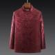 高档桑蚕丝中年连袖 外套 宴会喜爸爸唐装 唐装 春秋外套中国风中式