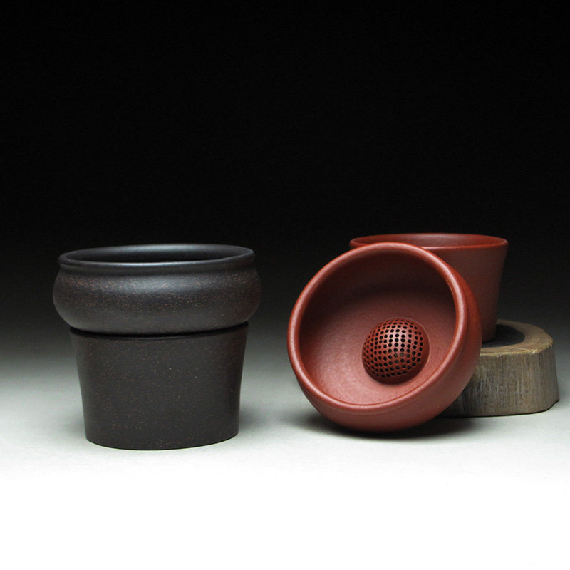 宜兴纯手工紫砂茶漏茶滤球孔过滤器高档家用茶具茶道配件泡茶器