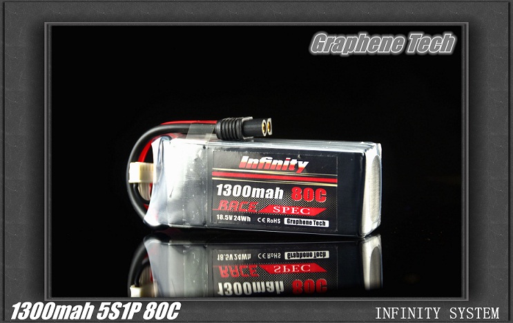 特价Infinity竞赛级石墨烯锂电池1300mah 80C 5S1P RACE SPEC航模