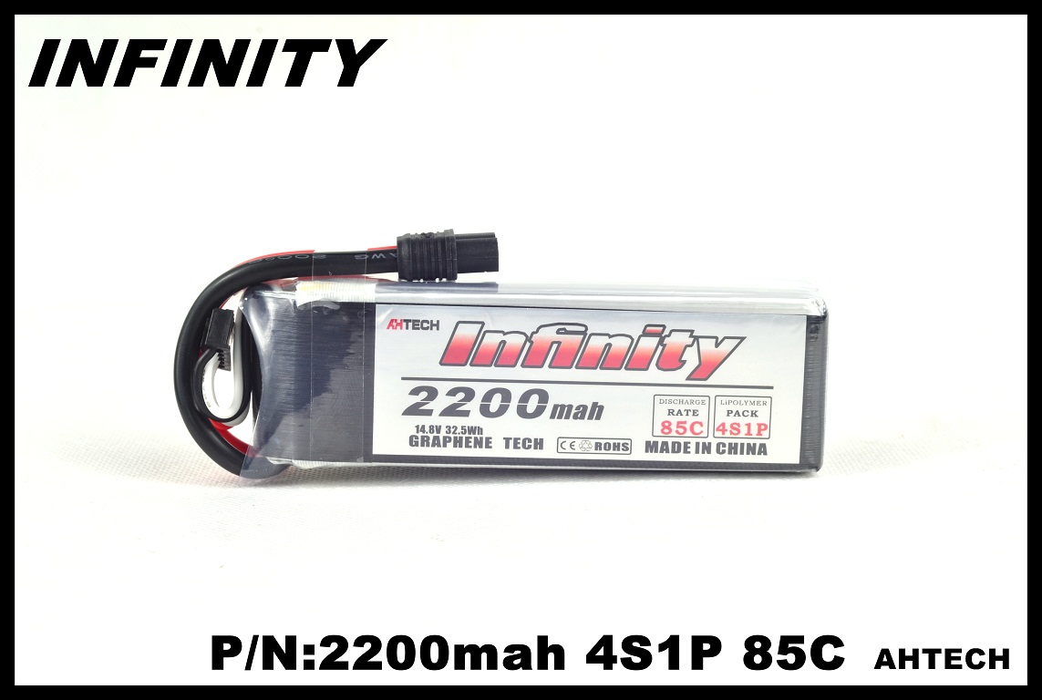 特价Infinity石墨烯航模四轴无人机锂电池2200mah 4S1P 14.8V 85C