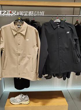 New Balance NB26春季新男女梭织翻领衬衫式夹克休闲外套MJ61G96F