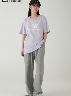 NEW BALANCE运动短袖女NB经典透气圆领Tee男宽松休闲半袖NEA4V031