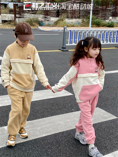 NB秋冬儿童立领羊羔绒保暖休闲运动套装 BALANCE 2PC43013 NEW 新款