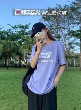 NEW BALANCE休闲情侣抗菌短袖舒适透气T恤女NB运动半袖男NEA62011