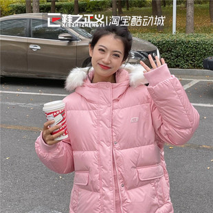 外套L420W023 Skechers斯凯奇加厚保暖韩系羽绒服少女休闲运动冬季