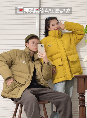 NEW BALANCE/NB新款极简保暖立领羽绒服情侣复古厚外套潮AMJ14309