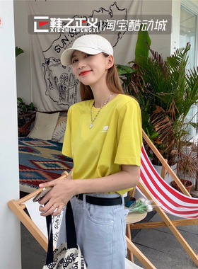 NEW BALANCE/NB夏休闲运动短袖女宽松情侣舒适半袖NEA62013/6E013