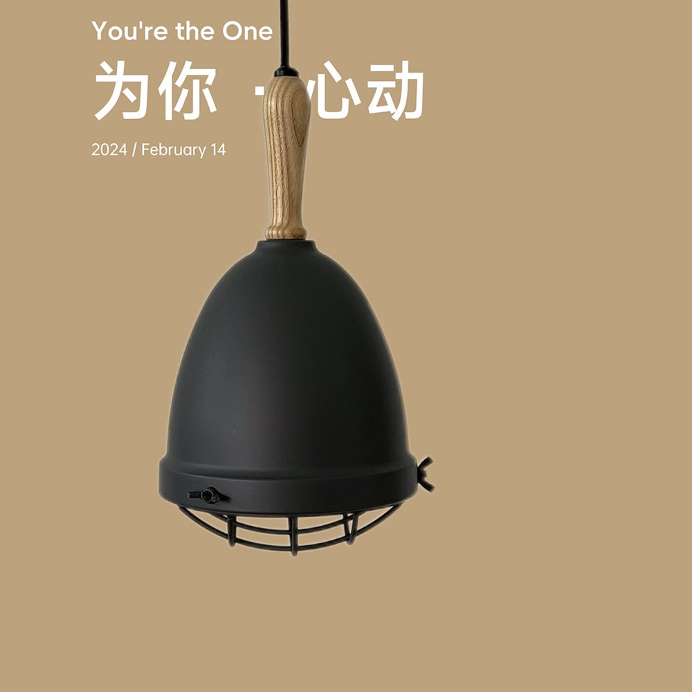Coool轻奢实木把吊灯灯具照明灯饰工业复古创意空间咖啡店餐厅