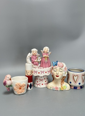 外贸孤品 ins风陶瓷装饰摆件 置物盘 店铺家居样板房另类装饰