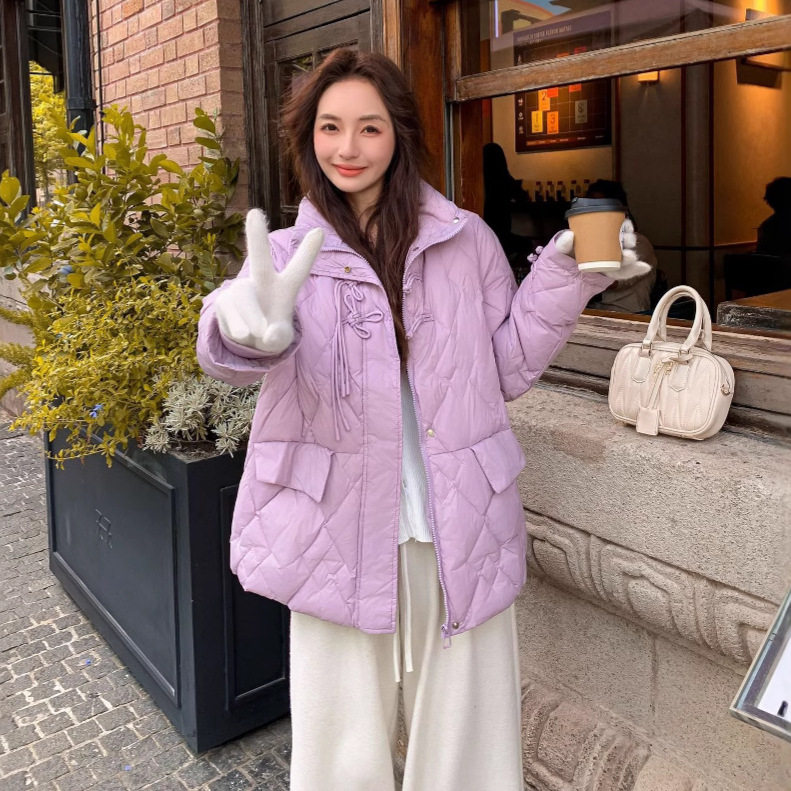 90鸭绒胖mm国风设计感特大码女装200加肥加大码250斤孕妇羽绒服女