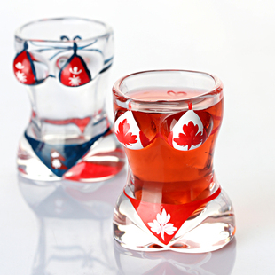 加厚个性烈酒杯25ml一口杯家用手绘高颜值套装酒吧白酒杯创意酒盅